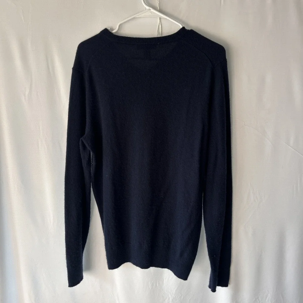 Callaway Men's Cashmere V Neck Pullover Sweater -  Small Blue
